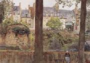 William Frederick Yeames,RA On the Boulevards-Dinan-Brittany (mk46) oil on canvas